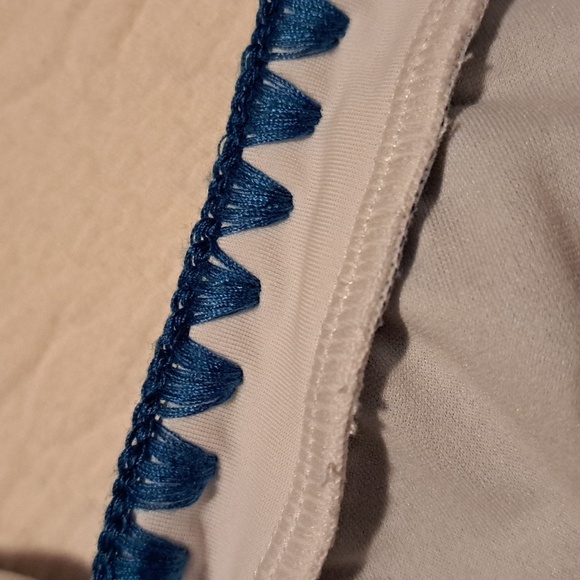 Seafolly women's blue & white swim suit, no size tag - Picture 2 of 4